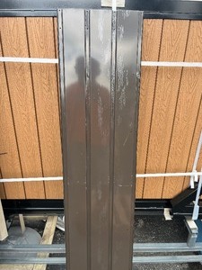 lot 276 image: Bundle of 4 Quality Sheet Metal Panels - Dark Brown 70 x 15.5