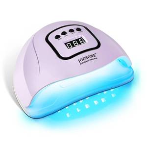 lot 9440 image: JODSONE U V LED Nail Lamp, Nail Dryer for Gel Polish with Led Light with Automatic Sensor & 4 Timers Purple - Retail $10