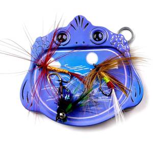 lot 25955 image: Pctzjecy Fly Fishing Accessories Mini Compact Magnetic Fly Holder - Large Surface Fly Holder for Hooks, Nippers & Tools Secure Hold, No Drop (OrangeBlue) (Blue) - Retail $9