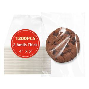 lot 28145 image: DTmasao 4x6 Inches 1200 Pcs Self Sealing Cellophane Bags Clear Cookie Bags Resealable Cellophane Bag for Packaging Gifts,Cookies,Favors,Products,Candy for Packaging 1200 Pieces 4x6 - Retail $18