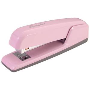 lot 28239 image: Swingline Stapler, 30 Sheet Capacity, 747 Business Stapler, Jam Free, Metal, Blush Pink (S7074740) - Retail $24