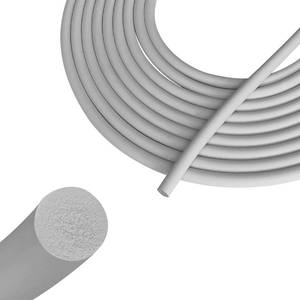 lot 28247 image: Backer Rod 14 Inch, EPDM Rubber Foam Caulk Saver 100 Grey Weather Strip Seal for Concrete Joints, Wall Cracks, Driveway and Joint Fillers. - Retail $22