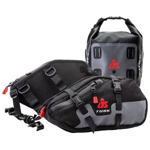lot 60570 image: TUSK Traverse Pannier Bags wX-Small Dry Duffel Tail Bag - Retail $139