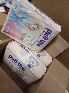 lot 62253 image: Huggies Pull-Ups Skin Essentials Training Pants - Frozen Edition 4T-5T (3 Packs) - Retail $40