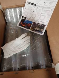 lot 62260 image: Metal Fire Pit and Raised Garden Bed Kit - Retail $45