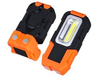 lot 9492 image: COB LED Work Light with Magnetic Base and Hook - Retail $10