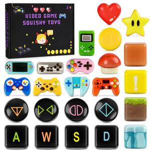 lot 18389 image: TUWUNA 24PCS Video Game Party Favors Squishy Toys - Retail $23