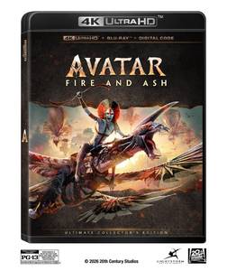 lot 18390 image: Avatar Fire And Ash (3 Disc) - 4K UHDBD Combo  Bonus Disc  Digital - Retail $25