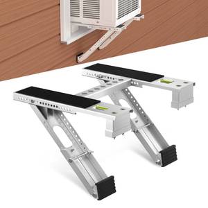 lot 18397 image: Toutgood Window AC Bracket, Heavy Duty Window Air Conditioner Support Brackets with 2 Arms, AC Holder for 5000 Btu to 24000 Btu Outdoor AC Window Units, Max 220 Lb Capacity - Retail $40