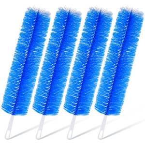 lot 18405 image: Sliner 2 Pcs Fan Cleaning Brush Bendable Fan Duster Cleaner Reusable Cobweb Duster Microfiber Head Dirt Remover for Ceiling Fans Blades, Air Vents, Curtains, Cars, Shutters (Blue) - Retail $10