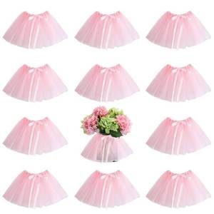 lot 18446 image: Mini Tutu Table Skirt Wine Bottle Cover Tulle Tutu Table Skirt Decor Tutu Garland Tulle Table Centerpieces for Wedding Baby Shower Cake Dessert Birthday Party(Pink) 12 pcs - Retail $13