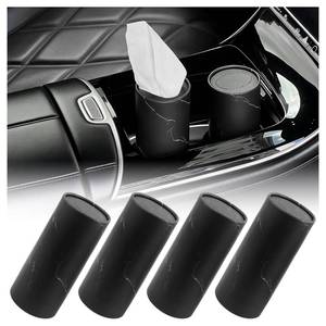 lot 18447 image: Car Tissue Holder with 50 Facial Tissue,Minimalist Round Car Tissues Cylinder for Cars Cup Holder Quick Access,Universal Cars Kleenex Cylinder for Most Vehicles - Retail $9