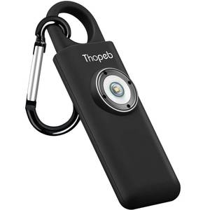 lot 18450 image: ThopebThe Original Personal Safety Alarm for Women Self Defense Elders & Kids Self Defense Keychain Siren 135dB Loud Siren Bird Sound Cute Key Chains Protection (Charcoal) - Retail $19