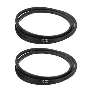 lot 18467 image: Uxcell 2Pcs 3L660 Classic Wrapped Rubber V-Belt, 66(1676mm) Outside Circumference, 3L Profile V Belt 38 Width 732 Height - Retail $16