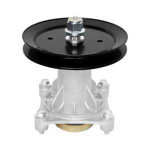 lot 19803 image: WELOVEHOME 187292 Spindle Assembly with 195945 Pulley for 46 48 54 Mower Deck Replaces Ariens 21546238 21546299 Husqvarna 532187281 532187292 AYP 187292 192870 532192870, Pulley 195945 197473 - Retail $29