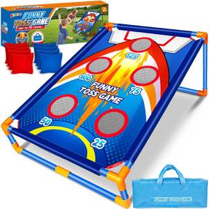 lot 25973 image: Bean Bag Toss Game for Kids Outdoor Activities, Cornhole Games for 3 4 5 6 7 8 Years Old Boys Girls, Fun Outside Toys for Family Party Games, Ideal Birthday for Ages 4-8 Toddlers - Retail $25