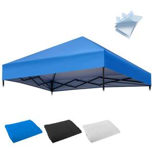 lot 25979 image: 10x10FT Canopy Tent Replacement Top, Instant Pop Up Canopy Straight Leg Replacement Cover for Outdoor Garden Picnic, Camping(Blue, 10x10FT) - Retail $33