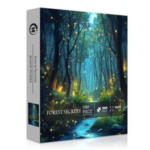 lot 25983 image: Impossible Puzzles for Adult 1000 Pieces, Magic Forest Fantasy Puzzle,Nature Difficult Challenging Jigsaw Puzzles - Retail $13