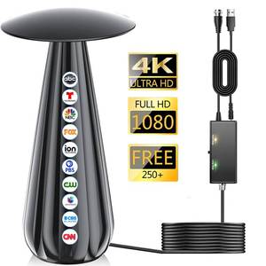 lot 26000 image: 5000 Miles Range TV Antenna Indoor with Signal Amplifier, Supports 4k 8k 1080p All TVs - Retail $40