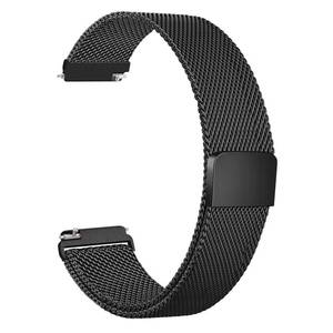 lot 43346 image: YILED Watch Bands 20mm 22mm Quick Release Watch Strap, Stainless Steel Mesh Replacement Strap for Women Men (20mm, Black) - Retail $10