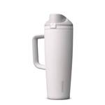 Owala FreeSip Tumbler Insulated Stainless Steel Water Bottle with Built-in Straw and Side Handle, For Travel, Work, School, and Sports, 30oz, BPA Free, Leak Proof, Shy Marshmallow - Retail: $35