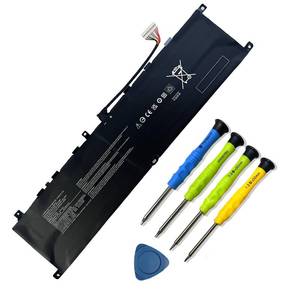 lot 18477 image: BTY-M6M 99.99Wh Laptop Battery Replacement for MSI GS66 Stealth 10SE 10SF 11UE 11UH GE66 Raider 10UG 11UG GE76 for Raider 11UE 11UG GE76 for Dragon Tiamat 11UH WS66 10TM 11UMT 11UKT for Creator 15 - Retail $60