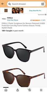 lot 18594 image: Womens Cat Eye Reading Sunglasses 2-Pack - Retail $15