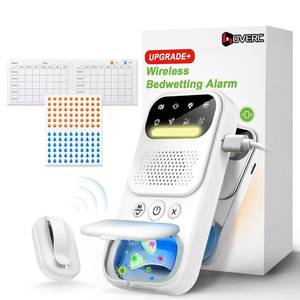 lot 18628 image: Bedwetting Alarm for Boys, Girls and Older Kids, Wireless Sensor Bed Wetting Alarm with UV Mode, SoundVibration, Night Light - Kids Pee for Bedwetting Solutions, Nighttime bedwetting Training (Red) - Retail $38