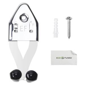 lot 18661 image: Eco-Fused 1x Vertical Sword Mount - Dagger Display Wall Hanger - Adjustable Multifunctional Mount - Stainless Steel Wall Rack for Axe, Daggers, Knives (Silver) - Retail $7
