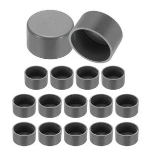 lot 18662 image: PATIKIL PVC Pipe End Caps, 13 Pack 2 Diameter Pipe Cover Cap Plug Adapter Socket Fittings for Build DIY Furniture Garden Shelf Water Line, Grey - Retail $19