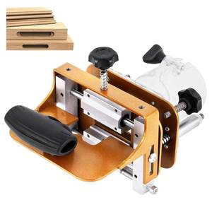 lot 26035 image: YUCHENGTECH Mortising Jig 2 in 1 Invisible Fastener Slotting Bracket Mortise and Tenon Jig for Router Multifunctional Woodworking Slotting Tool - Retail $57