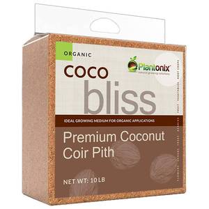 lot 26082 image: Coco Bliss (10lbs) - Organic Coco Coir for Plants - OMRI-Listed Coco Coir Brick for Garden Soil & Potting Mixes - Coconut Fiber Substrate Mixes with Potting Soil for Indoor Plants & Outdoor Plants - Retail $29