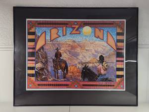 lot 102 image: Buckeye Blake 1989 Arizona Grand Canyon Framed Art Print