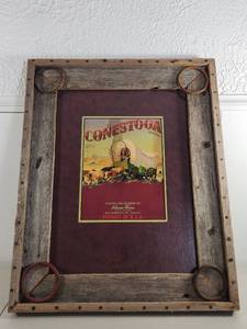 lot 104 image: Conestoga Brand Schuman Farms Framed Crate Label Art