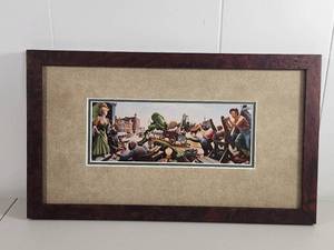 lot 106 image: Thomas Hart Benton Joplin at the Turn of the Century Framed Print