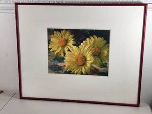 lot 115 image: Signed Limited Edition Daisy Print 1100 Framed 2001