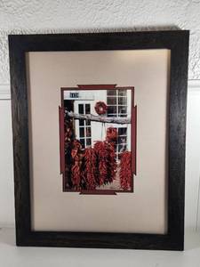 lot 116 image: Signed Southwest Chili Ristra Framed Photo Print