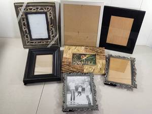 lot 143 image: Assorted Decorative Picture Frames Set of 7