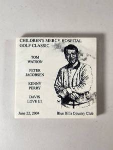 lot 155 image: 2004 Childrens Mercy Hospital Golf Classic Marble Tile Coaster