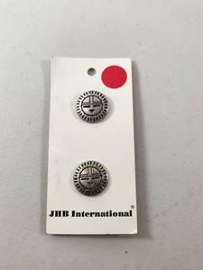 lot 181 image: JHB International Silver Tone Decorative Buttons Set of 2