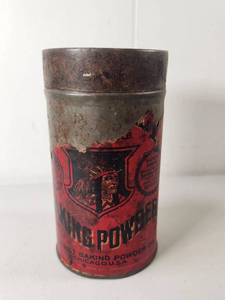 lot 192 image: Calumet Baking Powder Tin Can Chicago USA