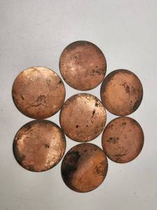 lot 204 image: Copper Round Blank Discs Lot