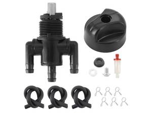 lot 37808 image: 3-Way Gas Fuel shut-off Petcock Valve Switch 7052154 for Polaris Xplorer 300 400 Scrambler 400 Magnum 500 Trail Boss 325 - Retail $13