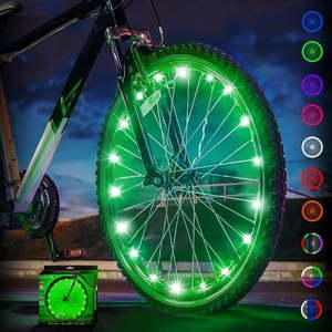 lot 37832 image: Activ Life LED Bike Wheel Lights Bicycle Spoke Light Accessories for Night Riding Green - Retail $15