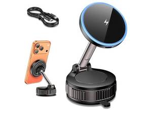 lot 37869 image: Magsafe Car Mount Charger 15W Fast Wireless Charging, 120 LB Strongest Suction & 2800gf Strongest Magnetic 360° Adjustable Car Phone Holders for your car, for iPhone 17 16 15 14 13 12 series - Retail $26