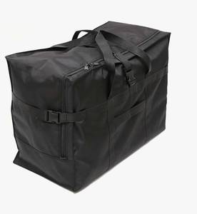 lot 37898 image: Large Duffel Bag, Waterproof Carry on Weekend Overnight Storage Bag over Luggage for Airline, Travel, Camping, Moving - Retail $27