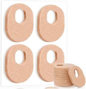 lot 37986 image: 48 Pack Callus Pads Soft 14 Thick Oval Shape Corn Pads 18 Felt Callus Cushions Adhesive Corn Protectors for Men Women Feet Toes Pain Relief(Nude, 14 Inch) - Retail $14