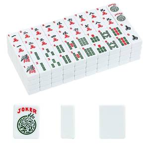 lot 37989 image: 1.2 American Mahjong Tiles, 166 Tiles with White Color (Tiles Only, No Dice and Other Accessories) - Retail $40