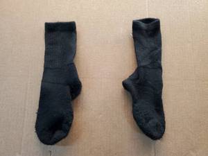 lot 38015 image: Black Crew Socks Pair  - Retail $3
