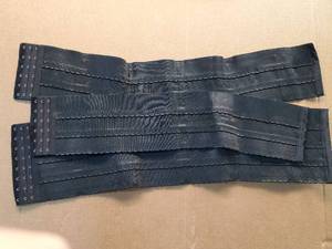 lot 38017 image: Black Elastic Waist Cincher Bands with Hook Closures - Retail $12